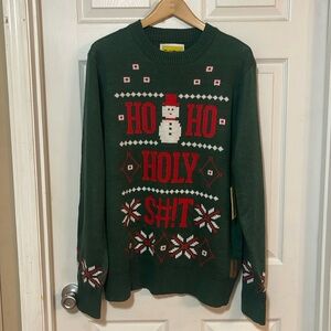 Tipsy Elves Christmas Sweater XL - Ho Ho Holy S#!T